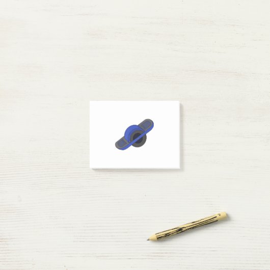Post-it® Roue bleue (Sur un bureau)