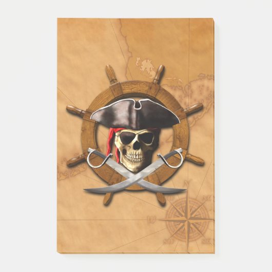 Post-it® Roue de pirate de jolly roger (Devant)