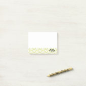 Post-it® Roues de mesure de nom personnalisées (Sur un bureau)