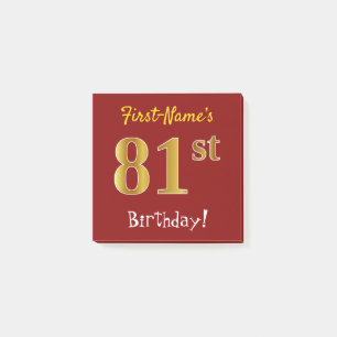 Post-it® Rouge, anniversaire d'or de Faux