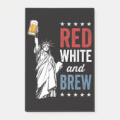 Post-it® Rouge Blanc et Bière 250e Anniversaire (Devant)