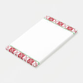 Post-it® Rouge, blanc, vert letton Letton Ethnic Folk art (Incliné)