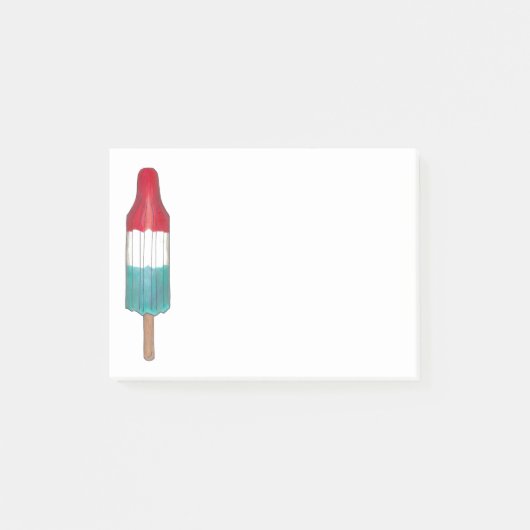 Post-it® Rouge bleu Patriotique Rocket Pop Popsicle 4 juill (Devant)