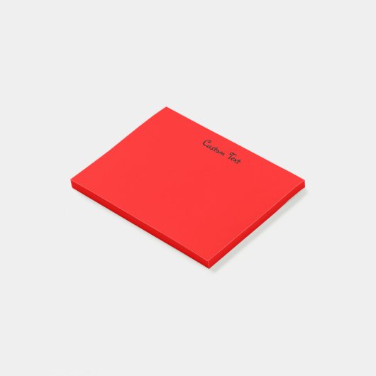 Post-it® Rouge fait sur commande (Incliné)