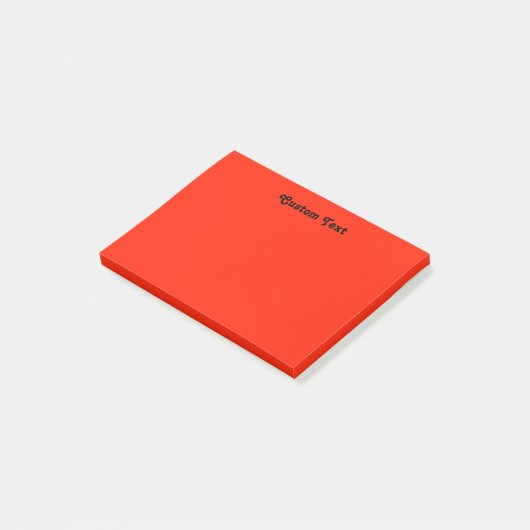 Post-it® Rouge fait sur commande/orange (Incliné)
