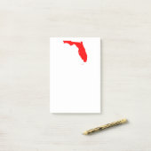 Post-it® Rouge Floride (Sur un bureau)