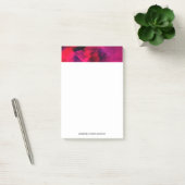 Post-it® Rouge foncé et violet Gras & Abstrait moderne (Bureau)
