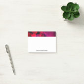 Post-it® Rouge foncé et violet Gras & Abstrait moderne (Bureau)
