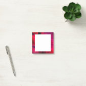 Post-it® Rouge foncé et violet Gras & Abstrait moderne (Bureau)