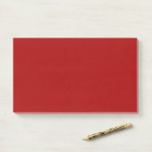 Post-it® Rouge Pomme Bonbon Foncé Uni (Sur un bureau)