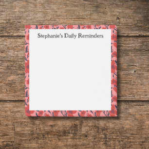 Post-it® Rouge rose Floral Daily Rappel Sticky