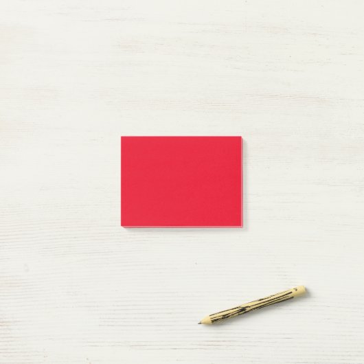 Post-it® Rouge simple (Sur un bureau)