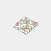 Post-it® Rouge vert pomme Motif Aquarelle Russe (Incliné)
