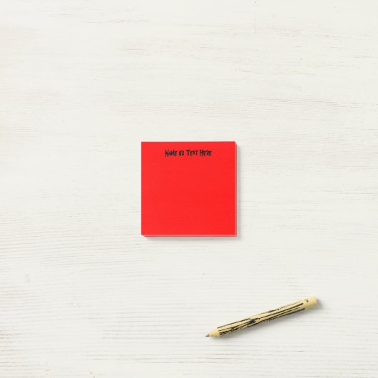 Post-it® Rouge vibrant (Sur un bureau)