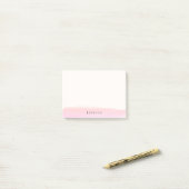 Post-it® Rougissent la course rose de brosse d'aquarelle (Sur un bureau)