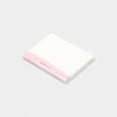 Post-it® Rougissent la course rose de brosse d'aquarelle (Incliné)
