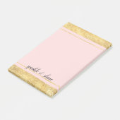 Post-it® Rougissent l'or rose (Incliné)