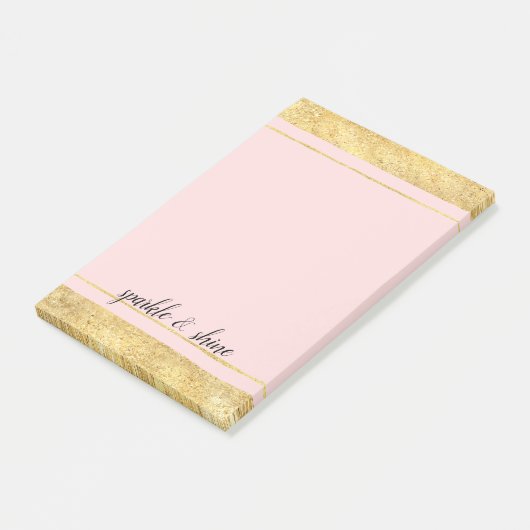 Post-it® Rougissent l'or rose (Incliné)