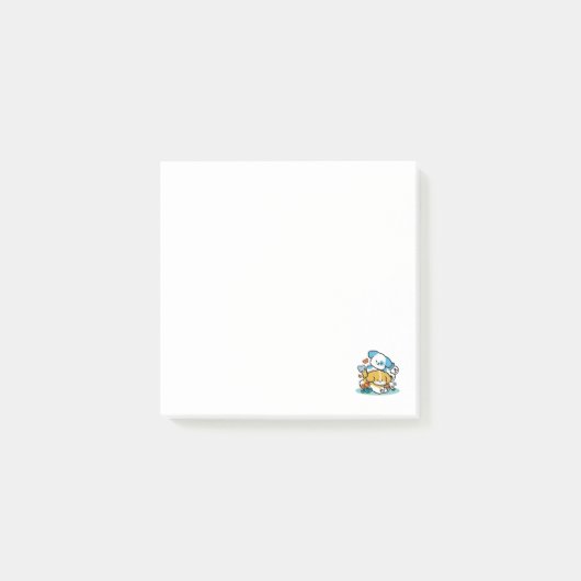 Post-it® Rouler En Mai Comme De Joyeux Pups - Mignonne Chie (Devant)