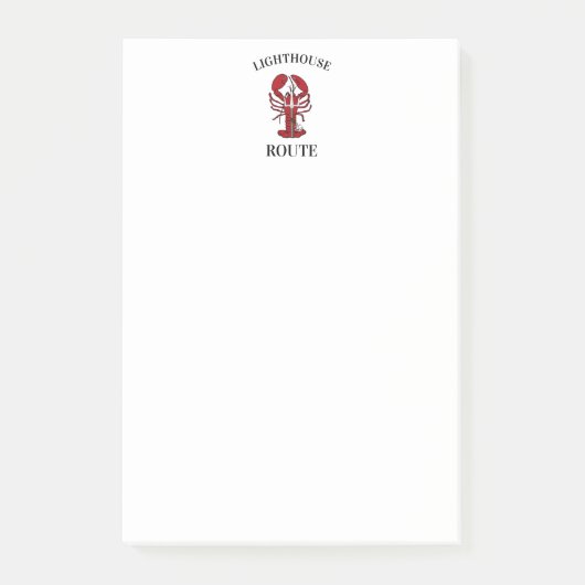 Post-it® Route phare Homard Trident Nouvelle-Écosse 902 (Devant)
