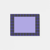 Post-it® Royal Blue Black Plaid (Devant)