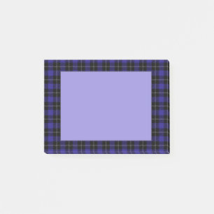 Post-it® Royal Blue Black Plaid