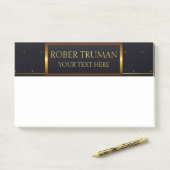 Post-it® Royal Luxury Blue or design (Sur un bureau)