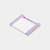 Post-it® Ruban de fleurs violettes par Kenneth Yoncich (Incliné)