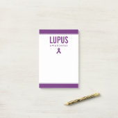 Post-it® Ruban de sensibilisation Lupus pourpre (Sur un bureau)