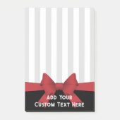 Post-it® Ruban et bande rouge moderne personnalisé (Devant)