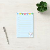 Post-it® Rubans lama & multicolores sur bleu clair (Bureau)