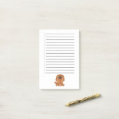 Post-it® Ruby Cavalier King Charles Spaniel    (Sur un bureau)