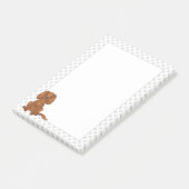 Post-it® Ruby Cavalier King Charles Spaniel & Paws (Incliné)