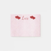 Post-it® Ruby Hearts Love Post-It Notes (Devant)