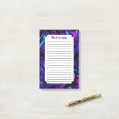 Post-it® Rue Graffiti Abstraite (Sur un bureau)