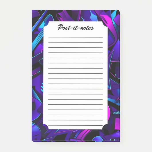 Post-it® Rue Graffiti Abstraite (Devant)