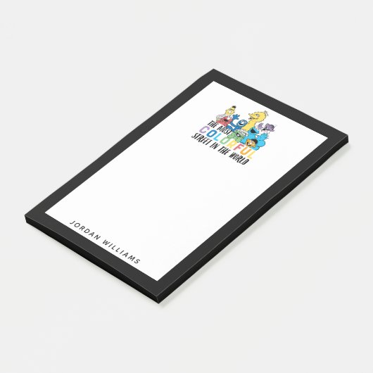 Post-it® Rue Sésame | Ajouter Votre Nom (Incliné)