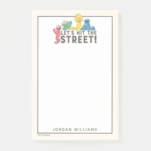 Post-it® Rue Sésame | Ajouter Votre Nom (Devant)