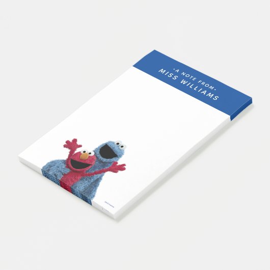 Post-it® Rue Sésame | Elmo & Cookie Monster (Incliné)