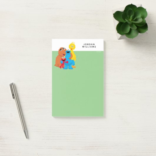 Post-it® Rue Sésame | Groupe Hug | Ajouter Votre Nom (Bureau)