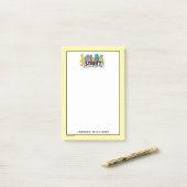 Post-it® Rue Sésame | Les amis à fourrure | Ajoutez votre n (Sur un bureau)