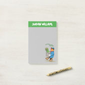 Post-it® Rue Sésame | Oscar & Bruno l'éboueur (Sur un bureau)