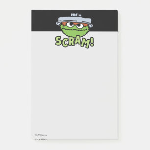 Post-it® Rue Sésame   Oscar the Grouch Scram!