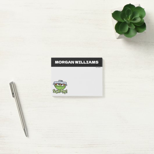 Post-it® Rue Sésame | Oscar the Grouch Scram! | Ajouter un (Bureau)
