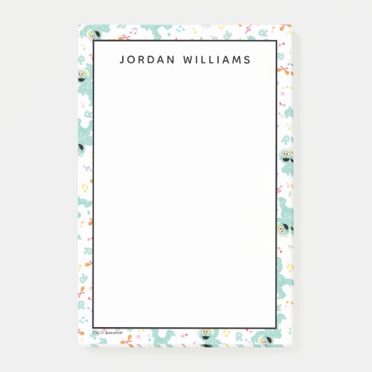 Post-it® Rue Sésame | Rosita Music Scribble Motif (Devant)