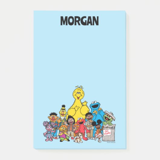 Post-it® Rue Sésame | Sesame Pals Ajoutez Votre Nom (Devant)