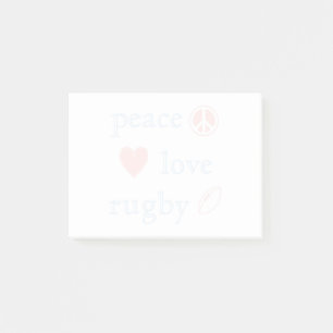 Post-it® Rugby de Peace Love