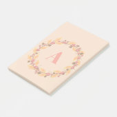 Post-it® Russe Automne Laisse Wreath | Monogramme (Incliné)