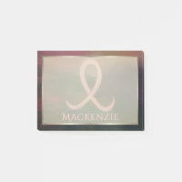 Rustic Breast Cancer Survivor Pink Ribbon Abstract