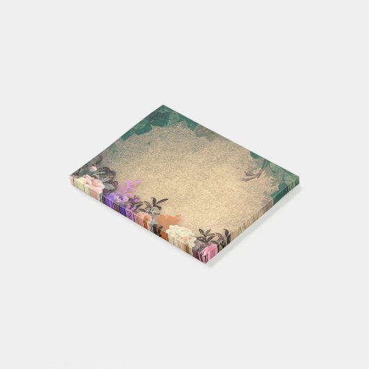 Post-it® Rustic chic, french country, floral pattern,trendy (Incliné)